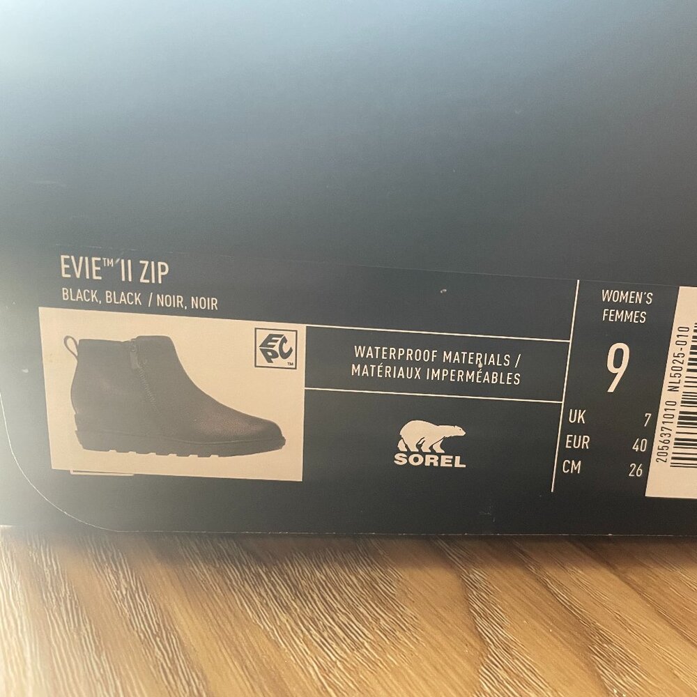 Evie II Zip Sorel Black Booties